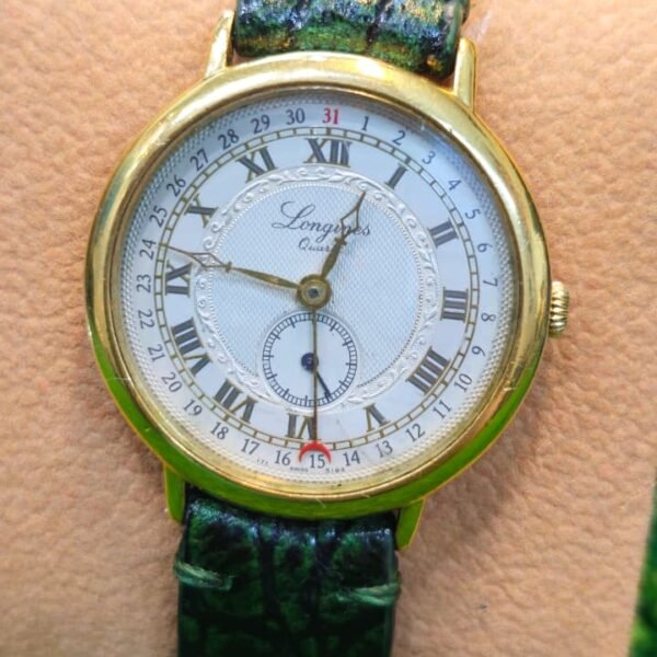 VINTAGE ⌚ LONGINES 150TH ANNIVERSARY – QUARTZ CALENDAR WATCH – SWISS MADE (USED)