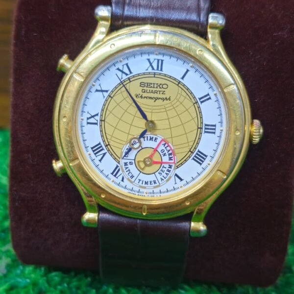 Vintage & Rare⌚ SEIKO AGE OF DISCOVERY – PERPETUAL CALENDAR "DANCING NEEDLE "CHRONOGRAPH – CAL. 6M13 – REF. 6M13-7000 (USED)