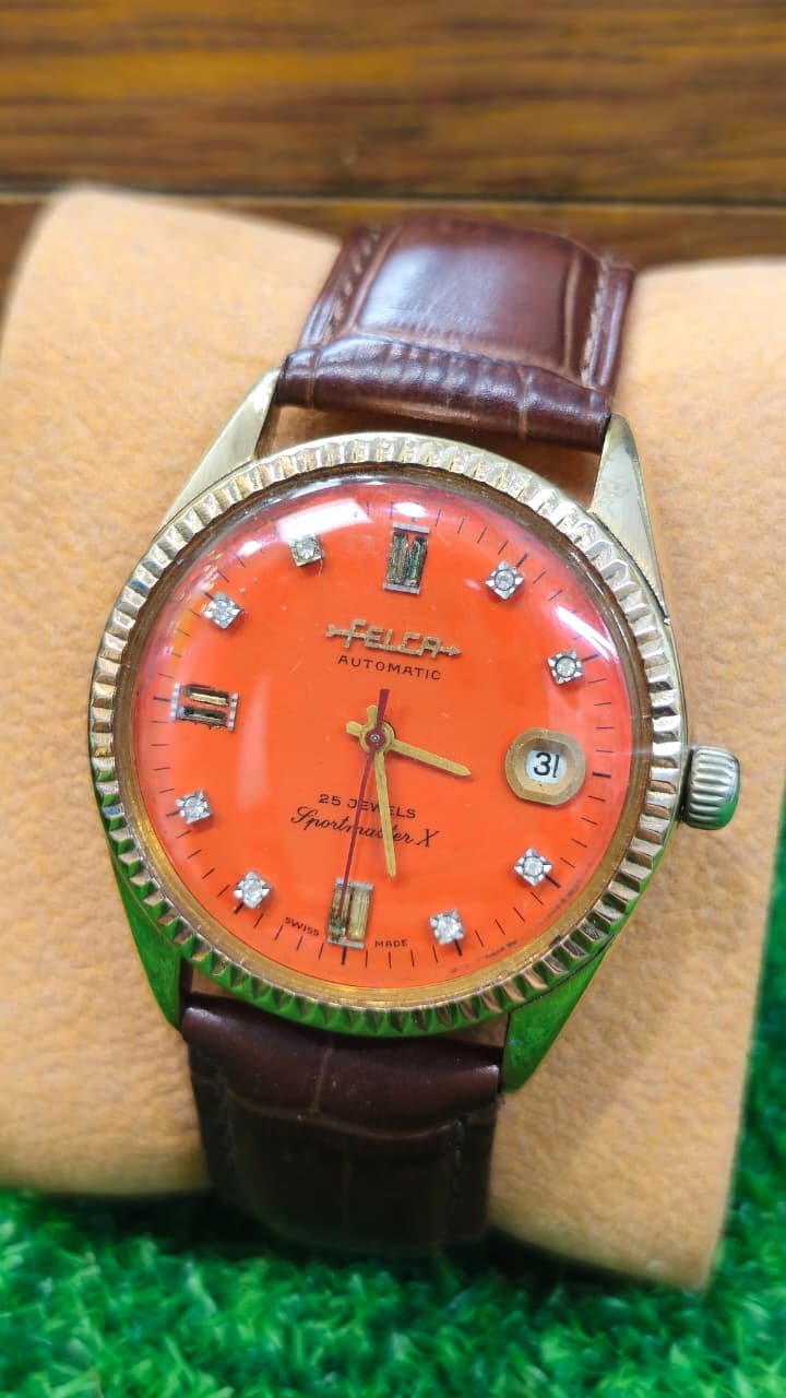 WhatsApp Image 2026-09-04 at 5.51.51 PM VINTAGE ⌚ FELCA SPORTMASTER X – AUTOMATIC – 25 JEWELS – SWISS MADE (USED) - Image 1