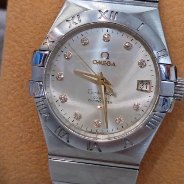 ⌚ OMEGA CONSTELLATION DOUBLE EAGLE CO-AXIAL CHRONOMETER – AUTOMATIC CAL. 2500 – DIAMOND DIAL (Pre-Owned)