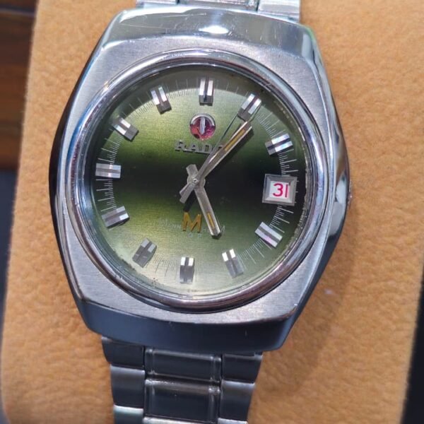 ⌚ RADO VINTAGE AUTOMATIC – GREEN FUMÉ DIAL – 25 JEWELS (USED)