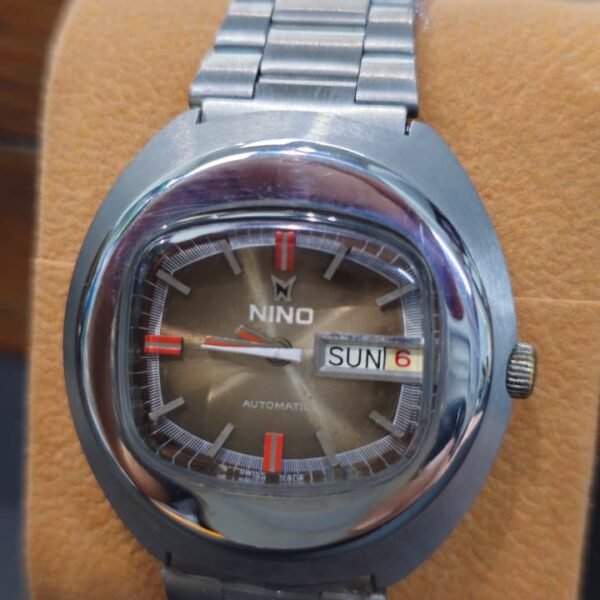 VINTAGE ⌚ NINO SWISS N23 –  AUTOMATIC DAY-DATE – 1970s(Used)