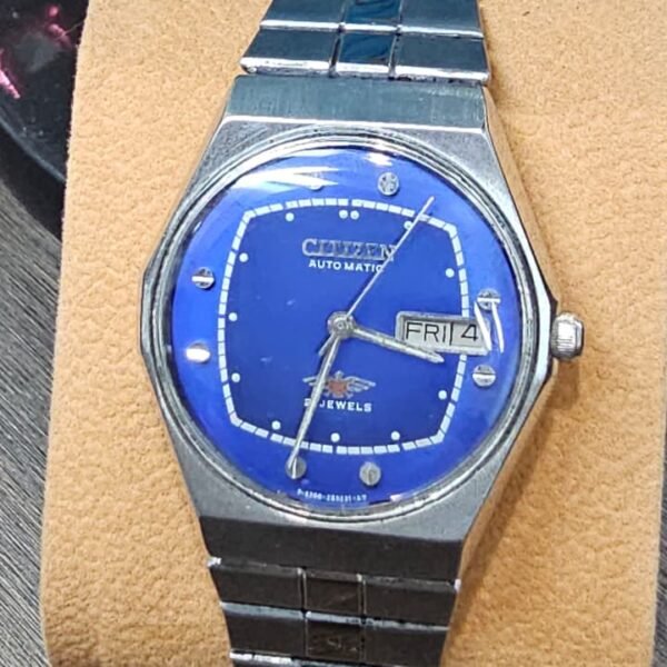 ⌚ VINTAGE CITIZEN AUTOMATIC – 21 JEWELS – BLUE DIAL – REF. 4-721261 Y(USED)