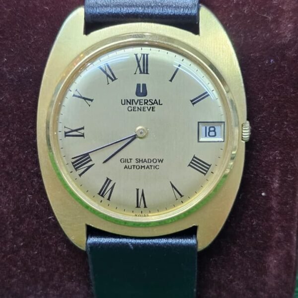 Vintage 1970S Universal Genève Gilt Shadow 20 Micron Gold Plated Automatic – Calibre 2-67 Switzerland 🇨🇭 Made Men's watch (Used)